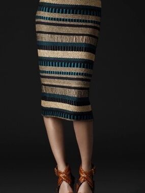 $1455 Burberry Prorsum Runway 2012 made in Italy skirt size medium